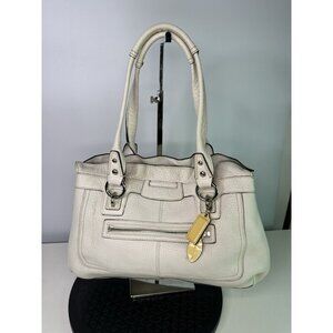 Coach Tan Leather Satchel Hand Bag Purse F14686